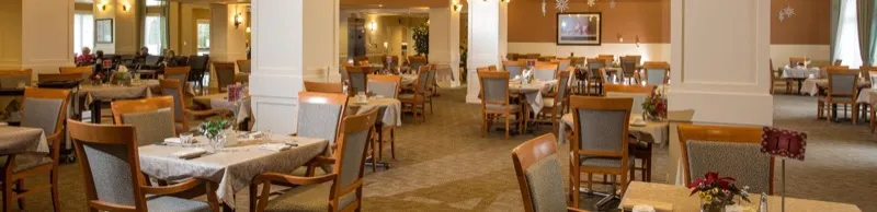 Retirement Concepts — Langley Seniors Village dining room