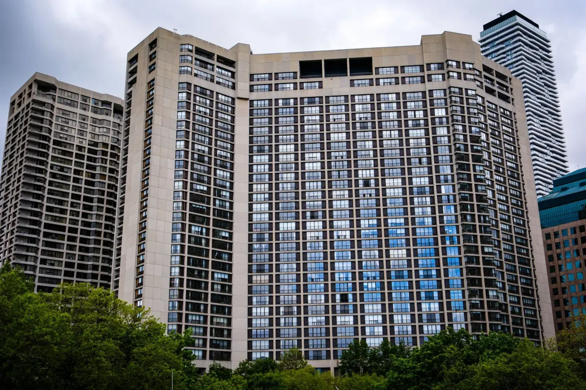 Residential tower exterior